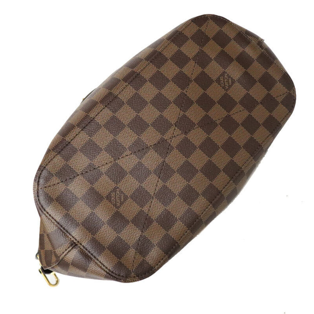 LOUIS VUITTON Siena Damier Canvas Ebene Brown LV Tote Bag - Picture 5 of 6